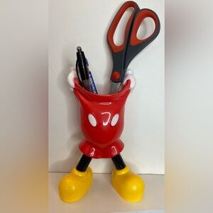 Novelty Red Character Desk Organizer with Yellow Shoes